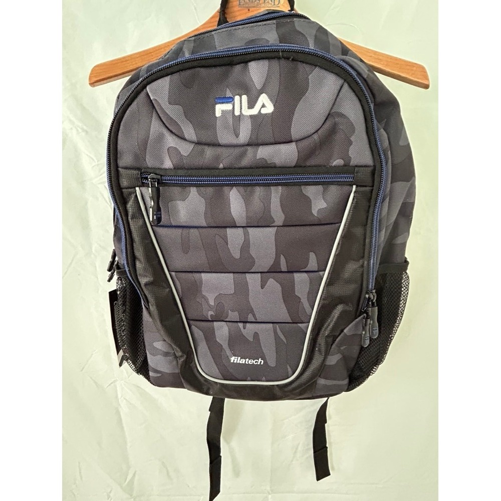 FILA Filatech Backpack Gray‎ Camo Laptop Compartment New With Tags